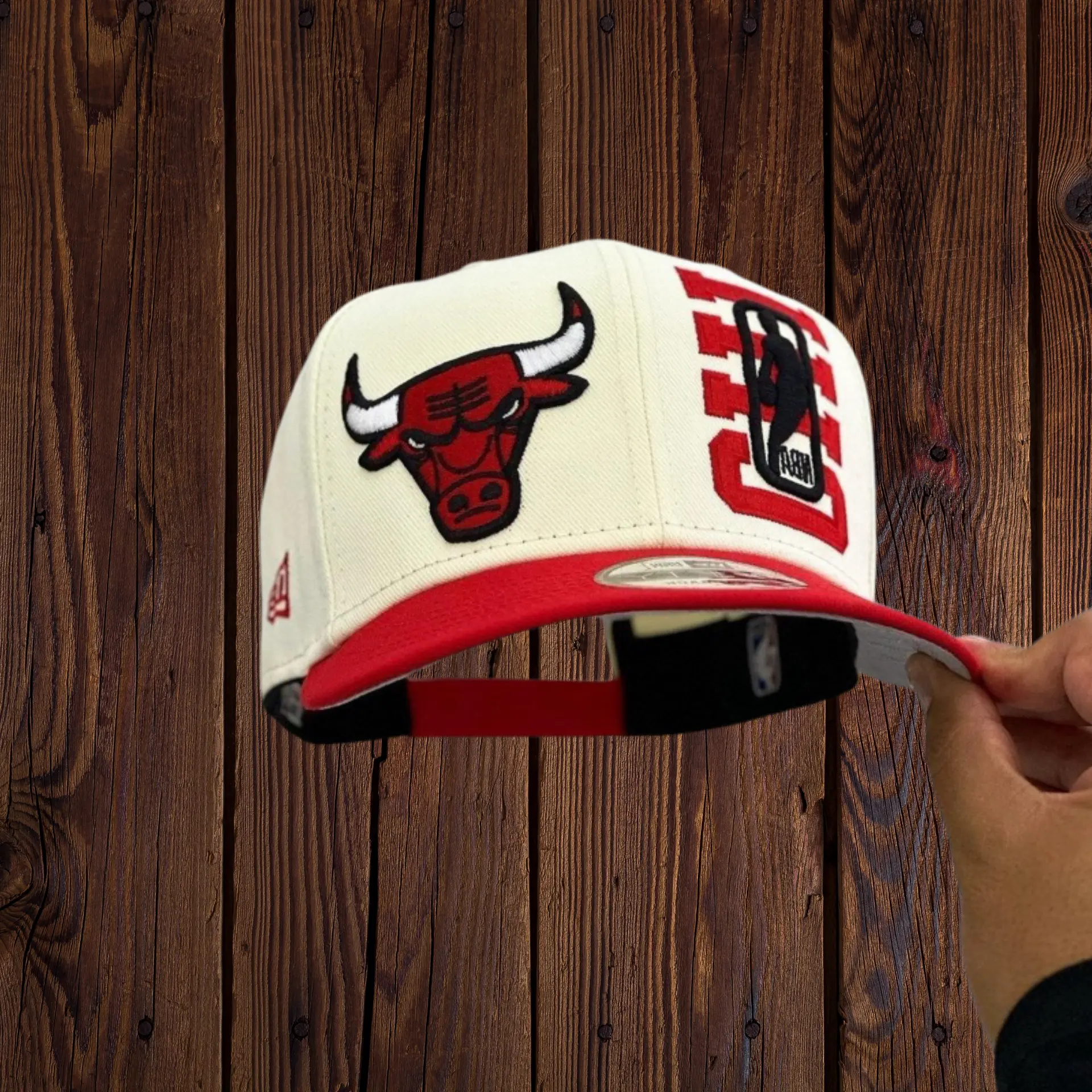 Chicago Bulls Heritage Basketball Cap – New Era Adjustable Snapback with Raised Team Logo Embroidery, Flat Brim Design, Premium Side Patch, Unisex USA 2026 Casual Streetwear Fashion, Everyday Urban Style