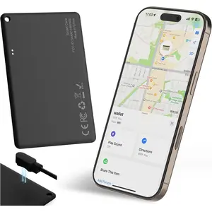 L-CWA002  Wallet Tracker Card for Find My (iOS Only), Slim Wallet Finder, Smart Bluetooth Tracker Tag, Tracking Device Item Locator for Wallets Kids Keys Luggage Passport Backpacks Laptop and More
