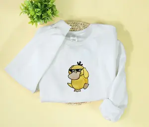 Psyduck Embroidered Unisex Sweatshirt Anime Fan Gift SW0029
