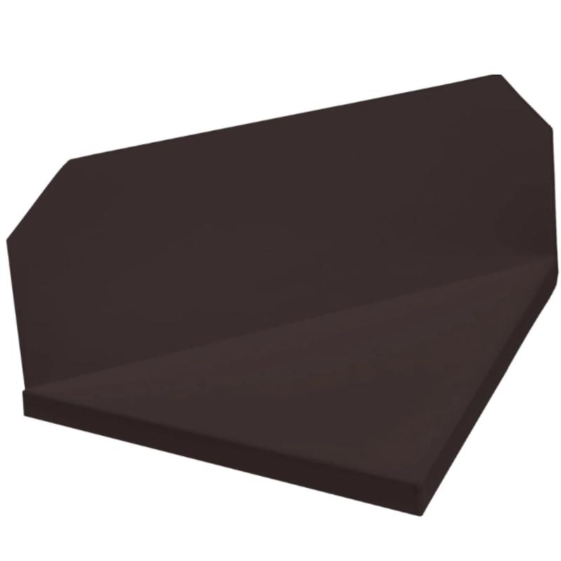 Extreme Rain Gutter Diverter Right Flow 45 Degree Aluminum Splash Guard Alternative 2 Screws Brown