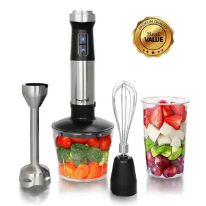 Megachef MC-158C 4 in. 1 Multipurpose Immersion Hand Blender with Speed Control