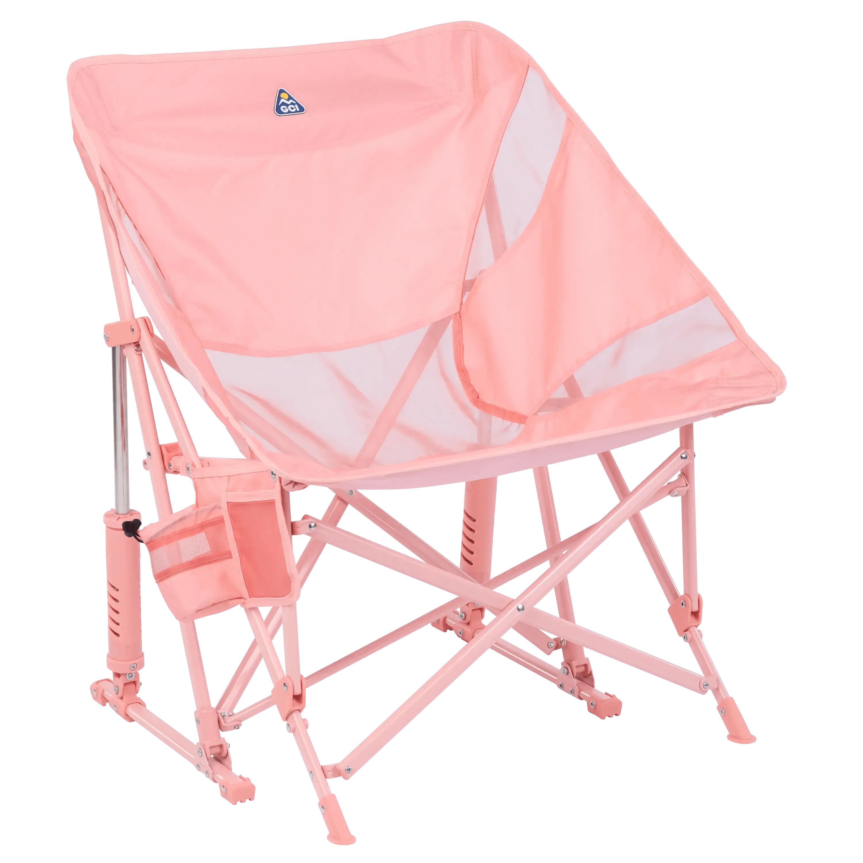 GCI Outdoor Pod Rocker Elite - Breathable Mesh Seat with Spring-Action Rocking Technology, Drink Holder & Cell Phone Caddy