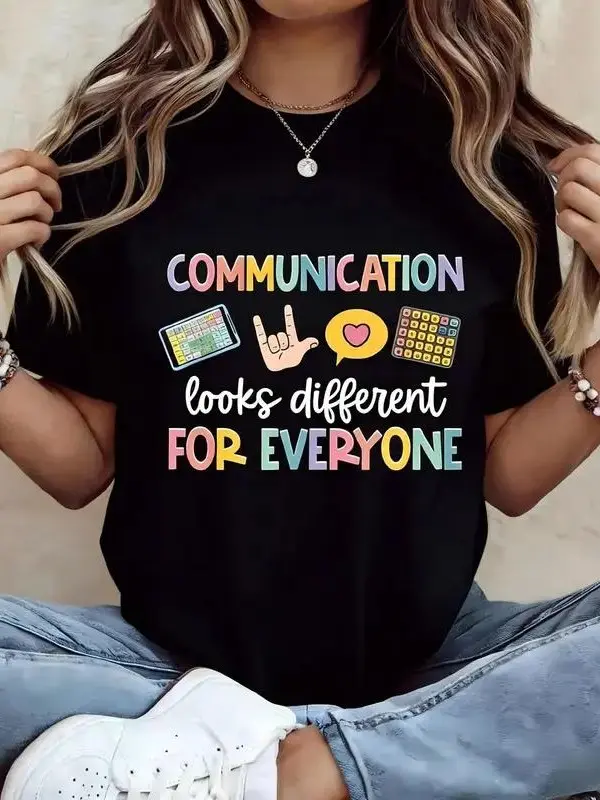 Personalized Communication Looks Different For Everyone Sweatshirt Speech Therapy Shirt SLP Tee