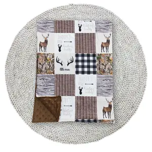 Baby Boys Girls Blankets Deer Camouflage Hunting Season Minky Sleep Nap Blankets 29*42inches