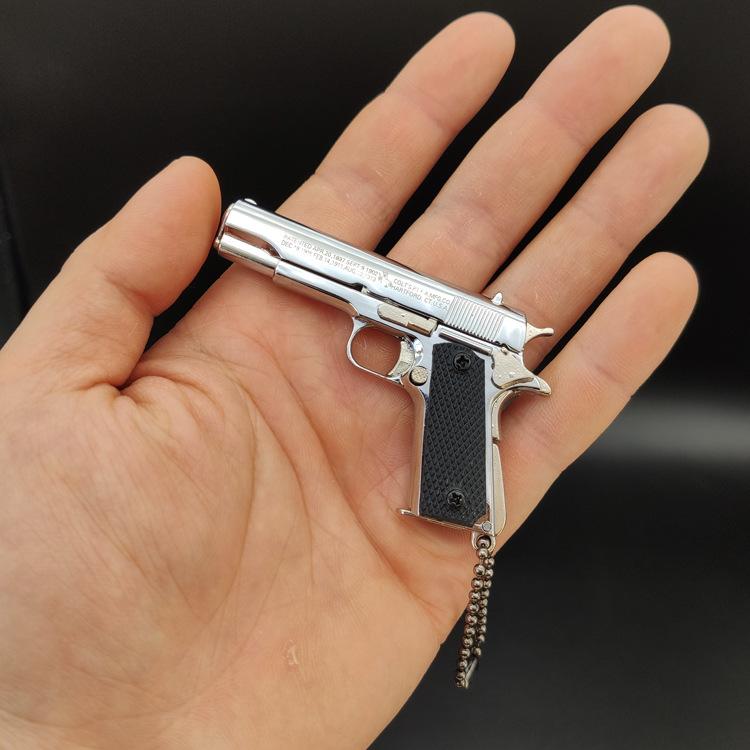 Scale Mini Colt M1911 Pistol Keychain M1911  Pistol Keychain, Hanging Decor