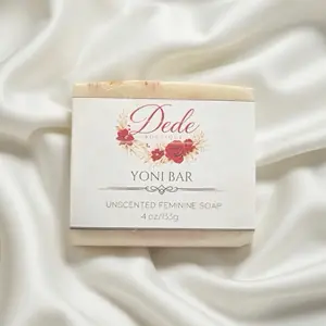 Dede Boutique Yoni Bar Unscented Feminine Soap 4 oz 133g for Gentle Care - Unscented Formula for Sensitive Skin Daily Use