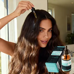 MegustaMe Castor Oil Frizz-Free Smooth Hair in Every Season Lightweight Shield for Humidity Protection & Deep Scalp Hydration Non-Greasy Texture Ideal for Fine Hair