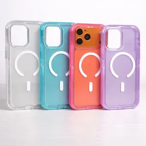 Magnetic Clear Case for iPhone 17 Pro Max Shockproof Slim Protective Phone Cover