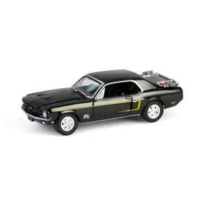 1968 Ford Mustang Coupe w/ Trunk Mounted Ski Rack and Skis - Ski Cliff (Garbage Pail Kids Series 7) Diecast 1:64 Scale Model - Greenlight 54110C