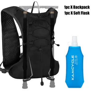 Running Vest with 500ML Soft Flask, Lightweight Hydration Backpack, Breathable Running Backpacks for Women & Men, Outdoor Sports, Marathons, Hiking