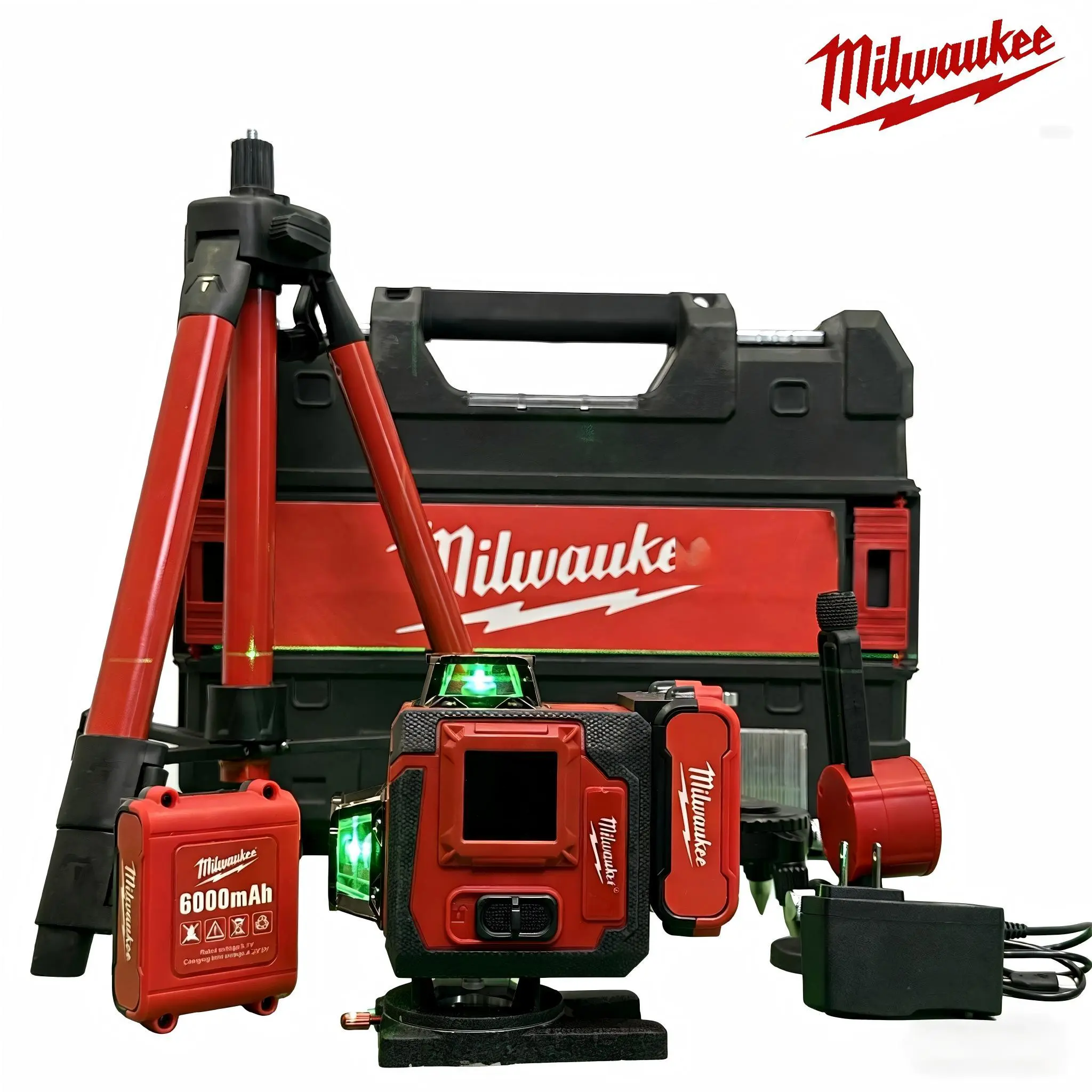 Milwaukee Heavy-Duty High Precision Level Tool, Industrial Alignment & Layout Measuring Tool for Tile Installation, Cabinet Setup & Framing Projects