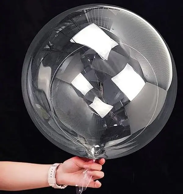 20 Inch Bobo Balloons Bubble Balloons, 20 Pcs Clear Bobo Balloon, Large Transparent Bubble Balloon for Christmas Wedding Birthday Party Decoration