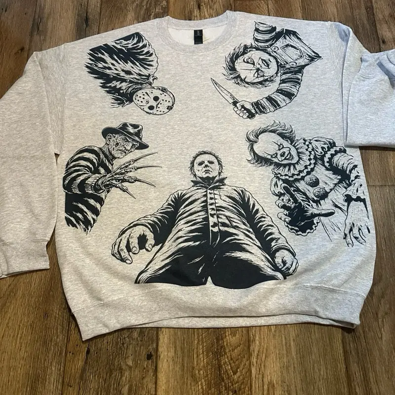 Vintage Horror Character Crewneck Sweatshirt