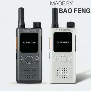 BAOFENG AT1 PoC Walkie Talkie, Lifetime Free Global Communication, 5000+ Miles Unlimited Range, Independent AT1 APP Control, Encrypted Chat History, Private Two Way Radio for Construction Team Camping Adventure, Perfect Father’s Day Gift