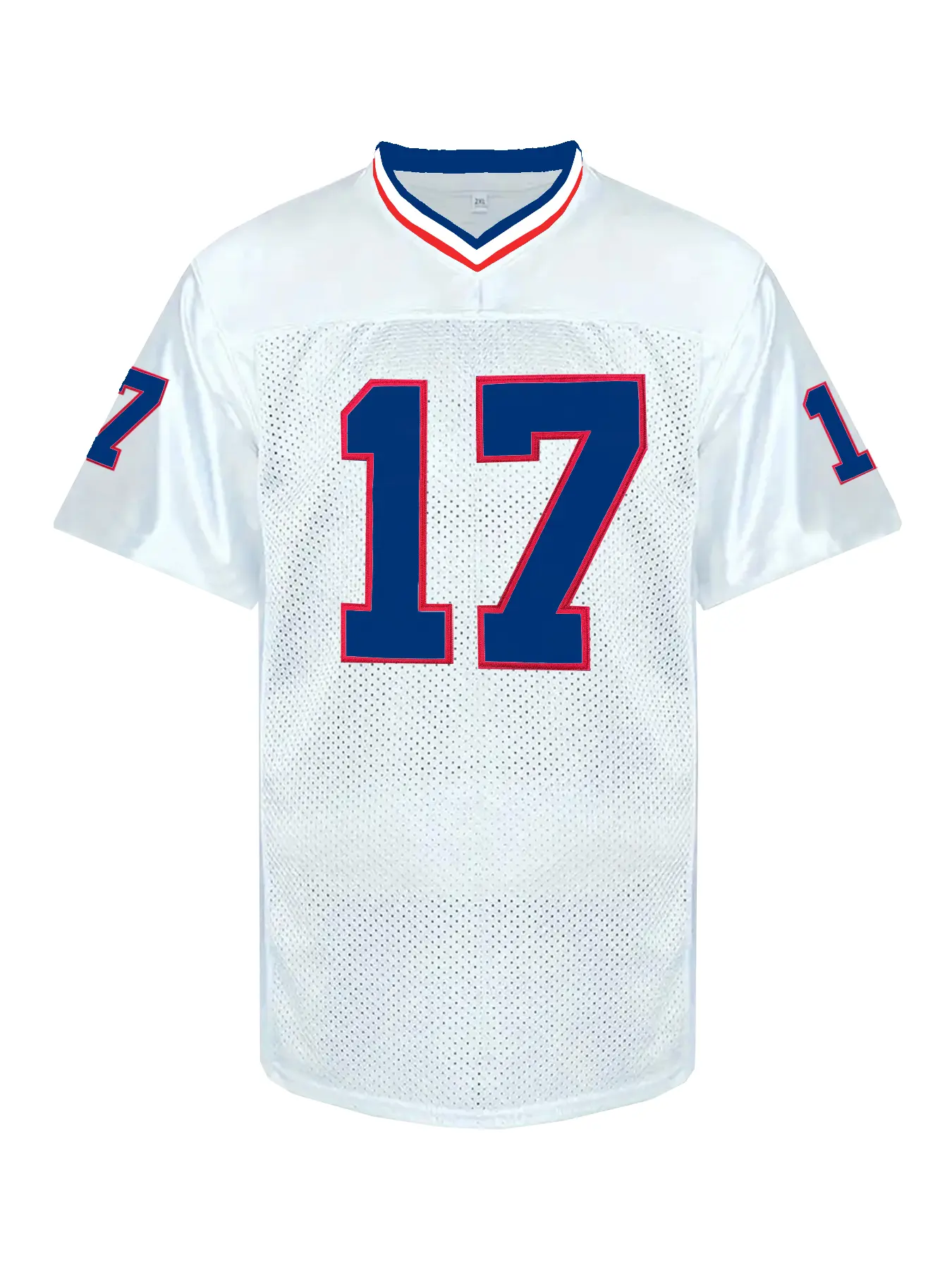 Men's Football jersey#17 Retro Mesh Embroidery Sport Jersey:ALLEN V-neck Short Sleeves Breathable Lightweight Jersey Sports T-shirt for Training and Competition Athletic Active Tops Throwback Jersey