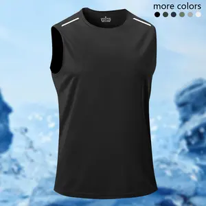 Men's Fitted Sleeveless Vest Set - Athletic Workout Clothing, Lightweight Breathable Weave, Stretch Quick-Drying Fabric, Sports Outfits, Beach Use