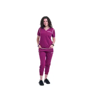 Women's Raspberry Pink / Mauve Jogger Scrub Pants