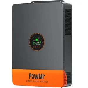 PowMr Solar Inverter 12000W 48V to 120V/240V, Split Phase Hybrid Inverter 12KW Built-in 200A MPPT, Supports 6 Unit Paralle, Battery-Less Run & Smart Time Control, for Home Backup & Off-Grid Systems
