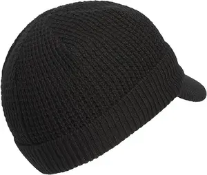 Winter Hats for Men Women - Thick Warm Stylish Knit Beanie Hat, Soft Stretch Cute Womens Winter Hats with Visor