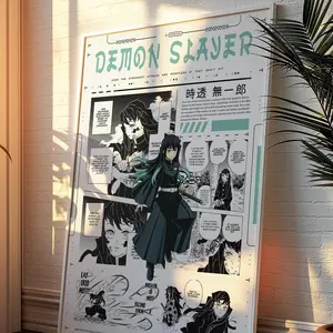 Demon Slayer Manga Poster - Muichiro Tokito Poster - Demon Slayer Wall Decor - Demon Slayer Manga Panel - Anime Wall Decor - Anime Art