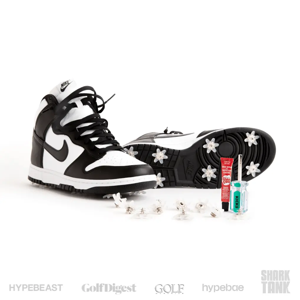 GOLFKICKS V5 Traction Kit - transform your favorite sneakers into golf shoes