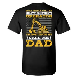 Excavator Operator Dad T-Shirt – Heavy Equipment Operator Funny Gift for Construction Worker & Dad