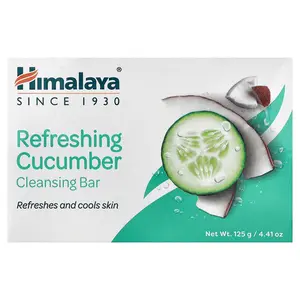 Himalaya Refreshing Cleansing Bar, Cucumber, 4.41 oz (125 g)