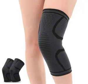Knee Brace for Pain Relief - 2 Pack Knee Sleeves for Men and Women - Support for Weightlifting, Gym, Workout, Volleyball - Meniscus Tear, ACL, Arthritis