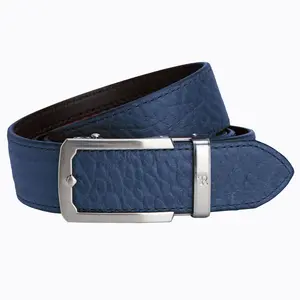 Bison Navy Luxury Ratchet Belt 1.5" [38mm]