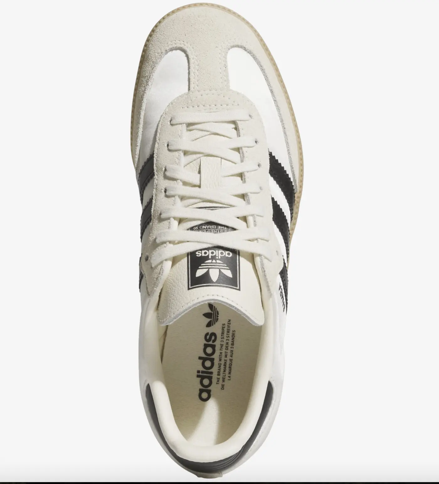 Adidas Samba OG Cream Black Satin Youth Women's Trendy Casual