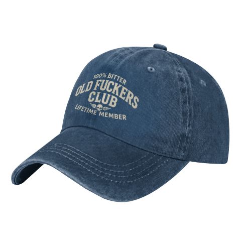100% Bitter Old F*ckers Club Life Time Member Hat Perfect Gift For Dad Low Profile Dad Hat Pigment Dyed