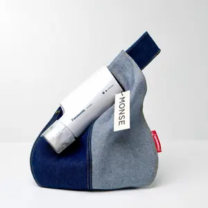 Designer MONSE Travel Bag x Panasonic nanoe Compact Hair Dryer with Oscillating Quick-Dry Nozzle, for Smooth, Shiny Hair, Foldable Design