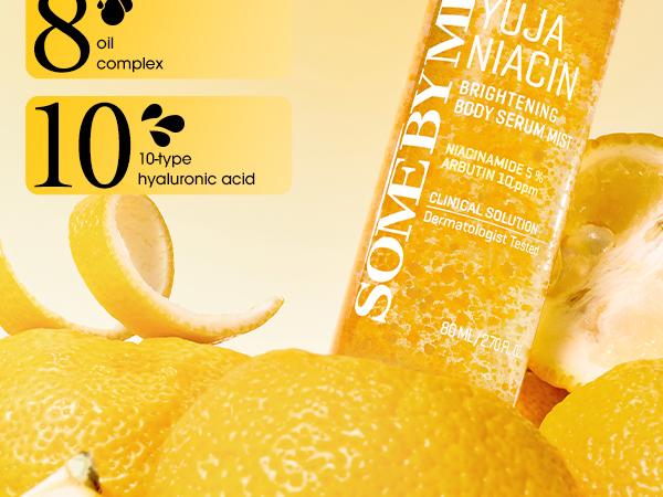 Yuja Niacin Brightening Body Serum Mist 2.7fl oz - Korean Skincare - Vitamin C & Niacinamide Spray for Dull, Uneven Skin Tone