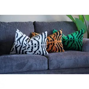 Canvello Tiger-Print Decorative Throw Pillows Sets | 16x24 in | Set of 3