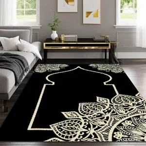 Stylish Exquisite Square Printed Velvet Carpet, Perfect Gift for Any Occasion, Versatile Decor for Home & Commercial Use, Multiple Sizes, Machine Washable, Soft & Non-shedding, Practical
