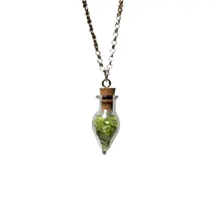 Peridot Necklace/ Potion Bottle