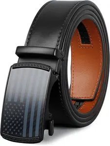 Flag Belt for Men Black Nylon Ratchet Belts 4th of July Patriotic Decorations