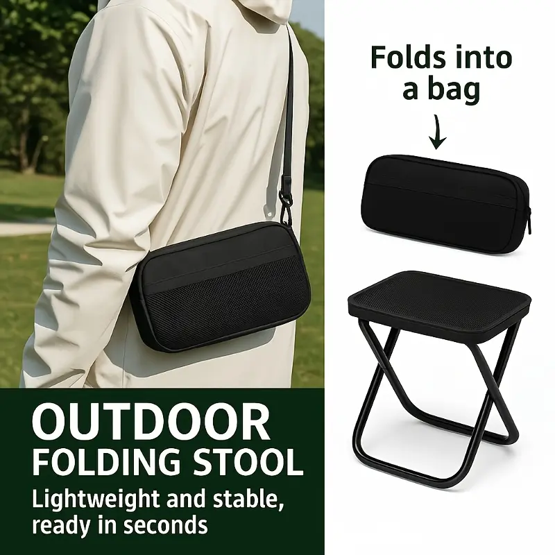 Adult Heavy duty Folding Camping Chair - Portable and Compact Outdoor Chair with a Load Capacity of 150 kg/330 pounds, Lightweight and Sturdy Frame, Easy to Build and Fold, Lightweight Foldable Chair, Folding Picnic Chair, Folding Chairs