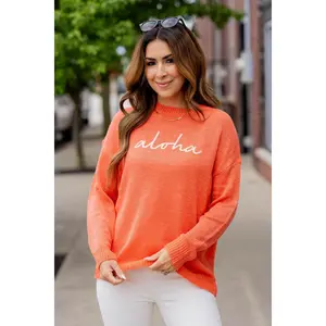 Aloha Stitched Sweater