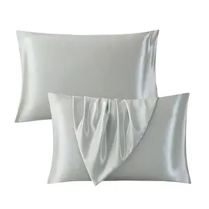 2/4-Piece Set Of Solid Color Silky Satin Pillowcases, Luxury Minimalist Style (Pillow Insert Not Included), Cool Bedroom Bedding, Enhance Your Sleep Experience, Suitable For Family Bedrooms and Dormitories Bedding Accessories
