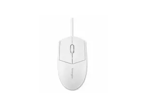 Kensington Pro Fit Wired Washable Mouse - White - Optical - Cable - White - USB Type A - 1600 dpi - Scroll Wheel - 3 Button(s) - Symmetrical