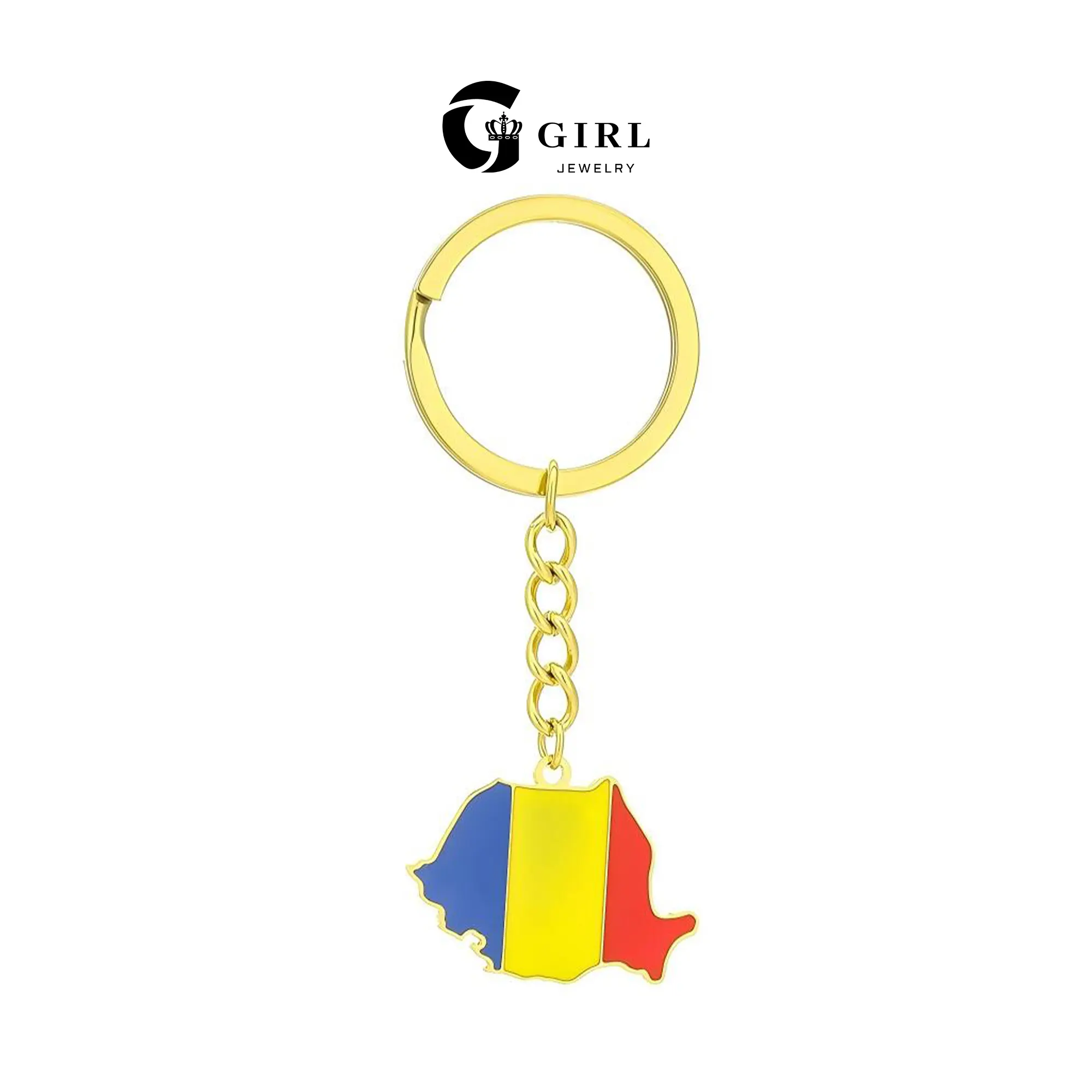 R-Romania-Keychain