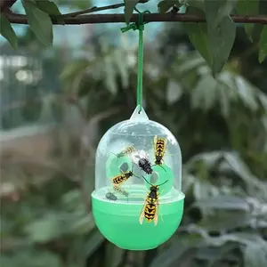 Reusable Wasp Trap, 1 Count Hanging Wasp Catcher, Fly Cage, Bee Catcher, Insect Control Tool for Home Garden Outdoor