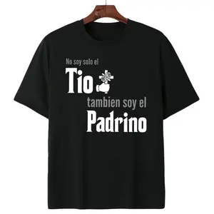 Spanish Tio And Padrino Quote Family Role Celebration Graphic T Shirt