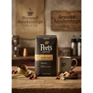 Single Origin Brazil — Medium Roast Ground Coffee, 10.5oz
