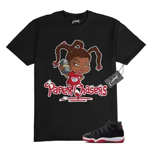 Unisex T-shirt to match Jordan 11 Bred Velvet Gym Red Black White - PC. 100% Cotton for Casual Wear. Comfortable Summer Unisex T-Shirt to match Jordan Sneaker. Streetwear Style. urban outfitters