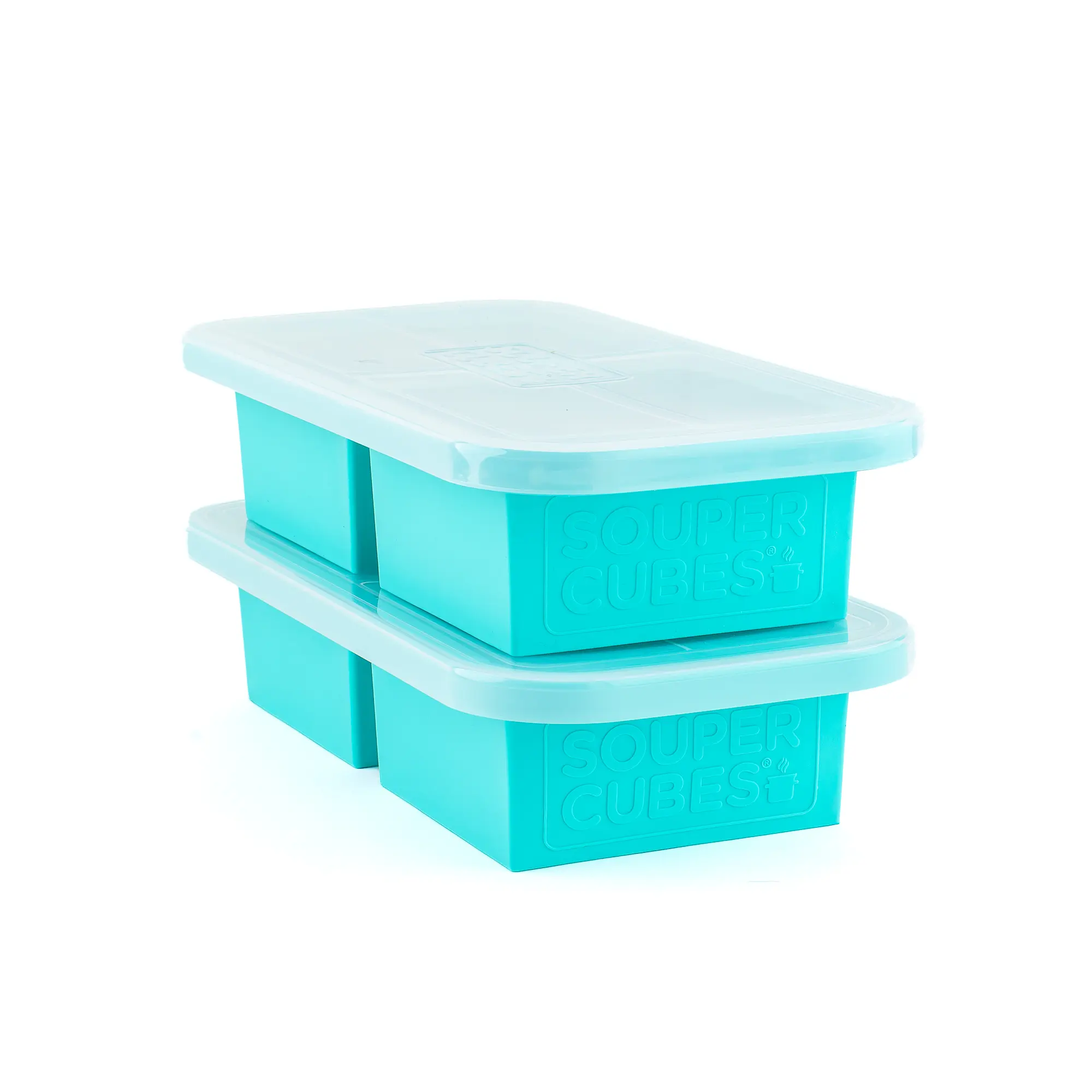 Souper Cubes 2 Cup Meal Prep Silicone Freezer Trays with Lids, 2-Pack | 100% Platinum-Cured Silicone Freezer Meal Containers, Oven and Microwave Safe, Perfect for Freezing Lasagna, Casseroles and More, Kitchen must haves