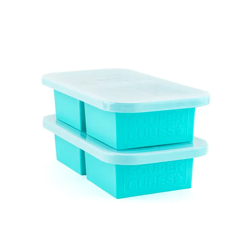 Souper Cubes 2 Cup Silicone Freezer Mold with Lids, 2-Pack | 100% Platinum-Cured Silicone Freezer Meal Prep Containers, Oven and Microwave Safe, Perfect for Freezing Soup, Lasagna, Casseroles and More, Meal Prep Essentials, Soup Season Fall 2026