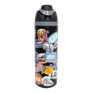 24 Oz Sticker Water Bottle