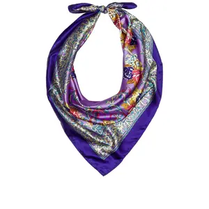 petit moments Bibi Scarf in Rust, Yellow & Purple